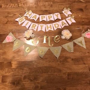 Girls 1st Birthday 🥳 Banners
